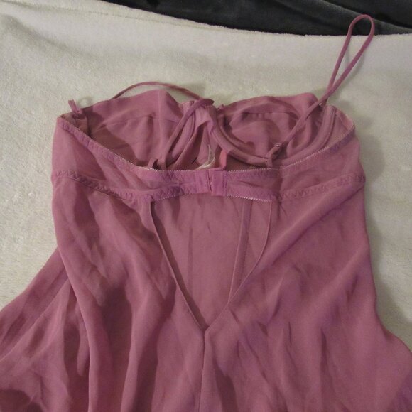 Victoria's Secret Pink/Purple Cream Ruffles  Size Small  USED - Picture 5 of 6